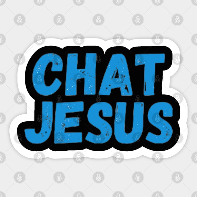 Chat Jesus Loves You Sticker by Abby Anime